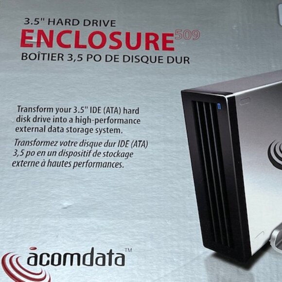 NEW Acomdata 3.5" Hard Drive Enclosure 509 - Picture 7 of 9